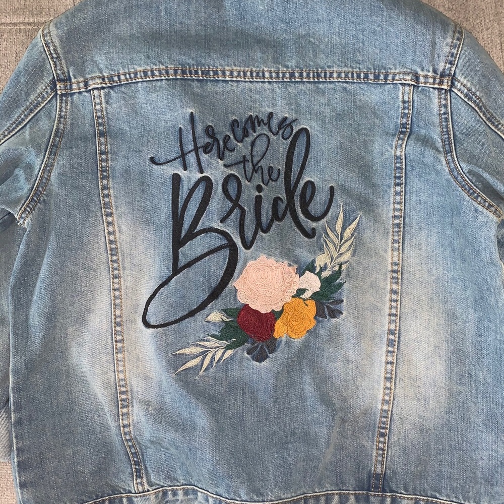 David’s Bridal ‘Here Comes the Bride’ Jean Jacket